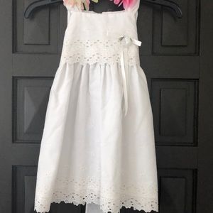 White girls dress. Embroided